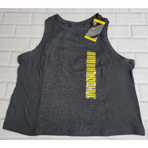 Member's Mark Soft Ribbed Cropped Tank Top Women's Size Med Dark Gray Heather